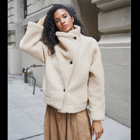 We the Free Free People Izzy Teddy Wrap coat